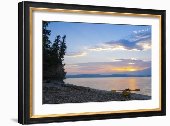 Sunset by the Beach-Orah Moore-Framed Art Print