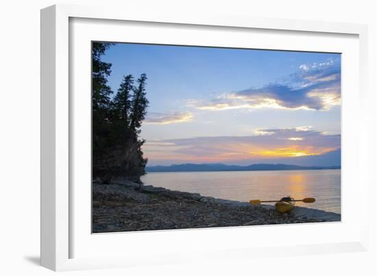 Sunset by the Beach-Orah Moore-Framed Art Print