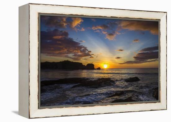 Sunset by the Southern Headland of Beautiful Playa Pelada Beach-Rob Francis-Framed Premier Image Canvas