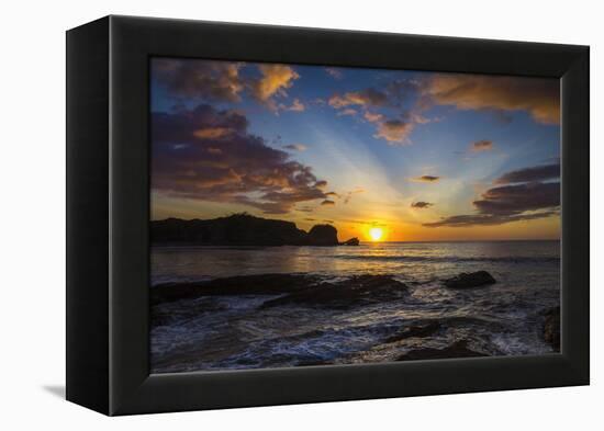 Sunset by the Southern Headland of Beautiful Playa Pelada Beach-Rob Francis-Framed Premier Image Canvas