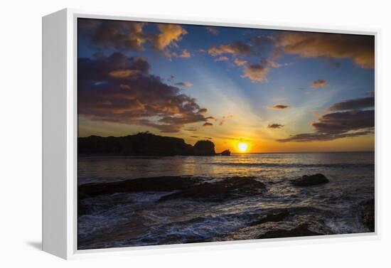 Sunset by the Southern Headland of Beautiful Playa Pelada Beach-Rob Francis-Framed Premier Image Canvas