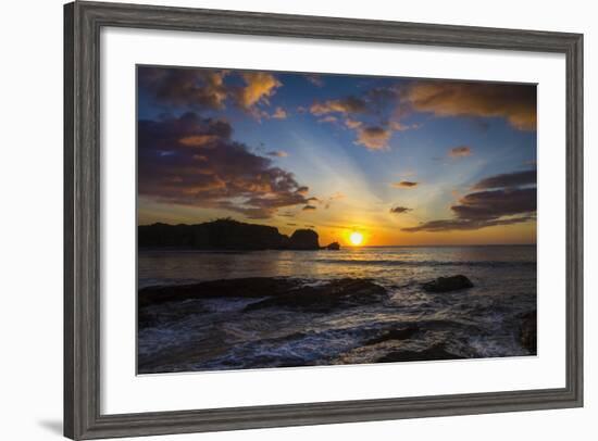 Sunset by the Southern Headland of Beautiful Playa Pelada Beach-Rob Francis-Framed Photographic Print