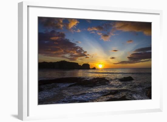 Sunset by the Southern Headland of Beautiful Playa Pelada Beach-Rob Francis-Framed Photographic Print