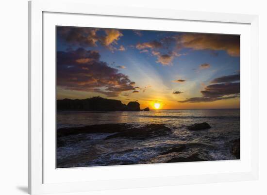 Sunset by the Southern Headland of Beautiful Playa Pelada Beach-Rob Francis-Framed Photographic Print