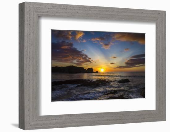 Sunset by the Southern Headland of Beautiful Playa Pelada Beach-Rob Francis-Framed Photographic Print