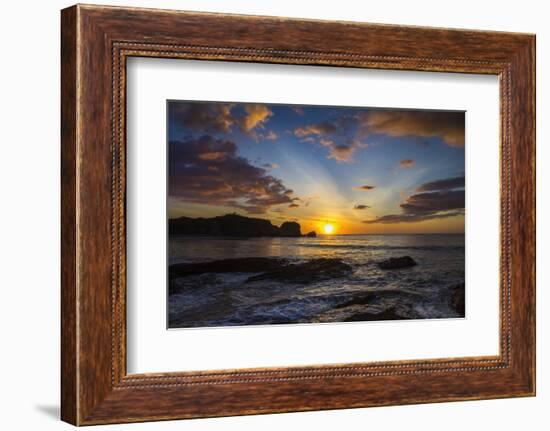 Sunset by the Southern Headland of Beautiful Playa Pelada Beach-Rob Francis-Framed Photographic Print