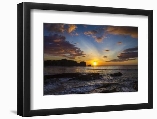 Sunset by the Southern Headland of Beautiful Playa Pelada Beach-Rob Francis-Framed Photographic Print