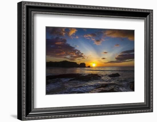 Sunset by the Southern Headland of Beautiful Playa Pelada Beach-Rob Francis-Framed Photographic Print