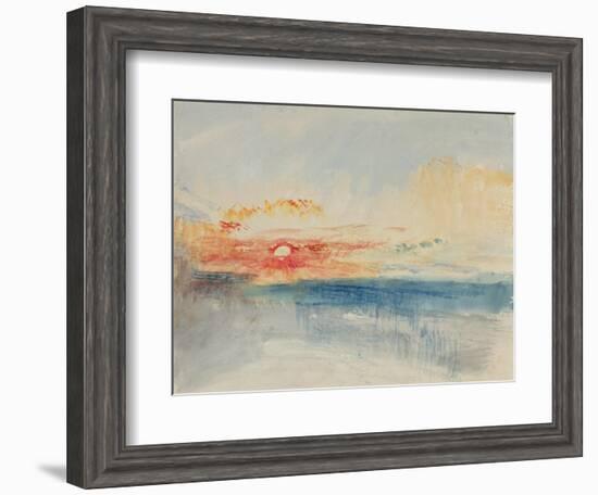 Sunset, C.1845-J. M. W. Turner-Framed Giclee Print