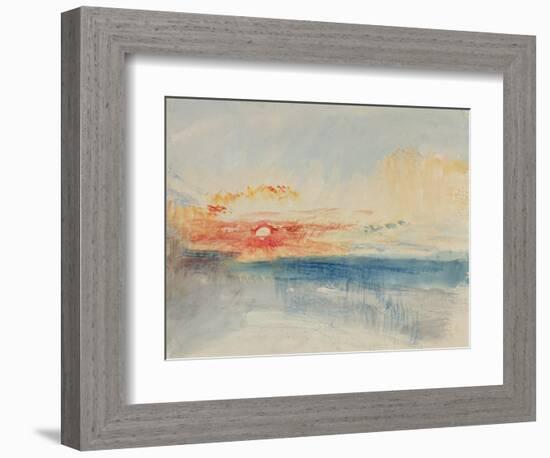 Sunset, C.1845-J. M. W. Turner-Framed Giclee Print