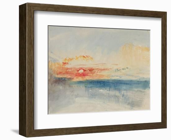 Sunset, C.1845-J. M. W. Turner-Framed Giclee Print