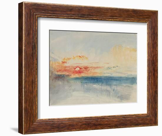 Sunset, C.1845-J. M. W. Turner-Framed Giclee Print