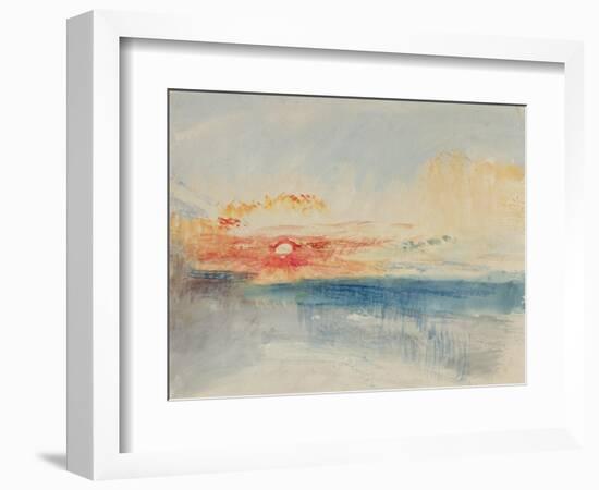 Sunset, C.1845-J. M. W. Turner-Framed Giclee Print