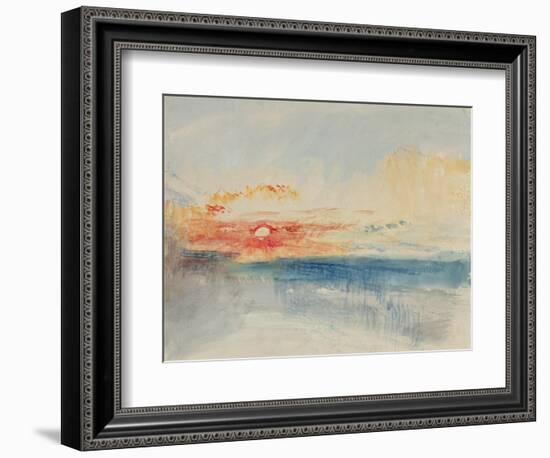 Sunset, C.1845-J. M. W. Turner-Framed Giclee Print