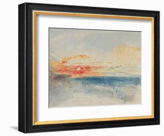 Sunset, C.1845-J. M. W. Turner-Framed Giclee Print