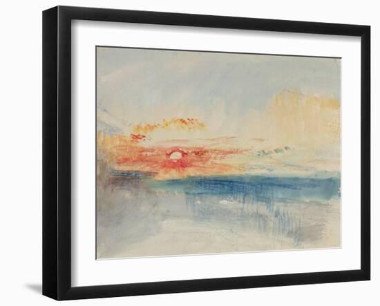 Sunset, C.1845-J. M. W. Turner-Framed Giclee Print