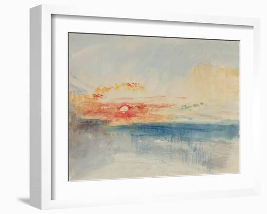 Sunset, C.1845-J. M. W. Turner-Framed Giclee Print