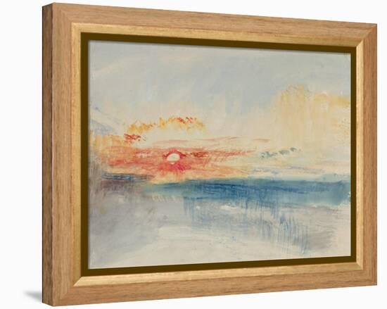 Sunset, C.1845-J. M. W. Turner-Framed Premier Image Canvas