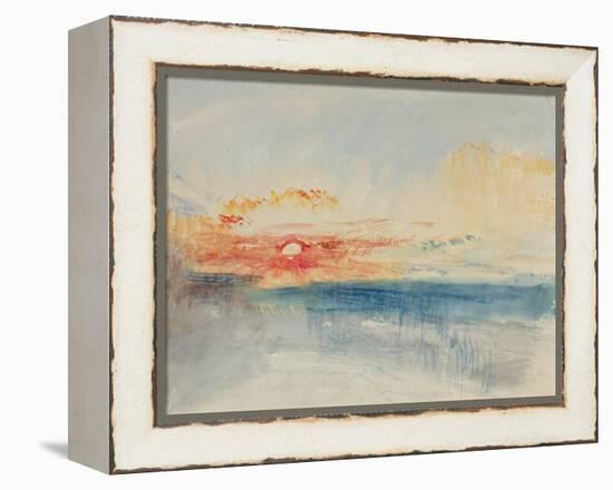 Sunset, C.1845-J. M. W. Turner-Framed Premier Image Canvas