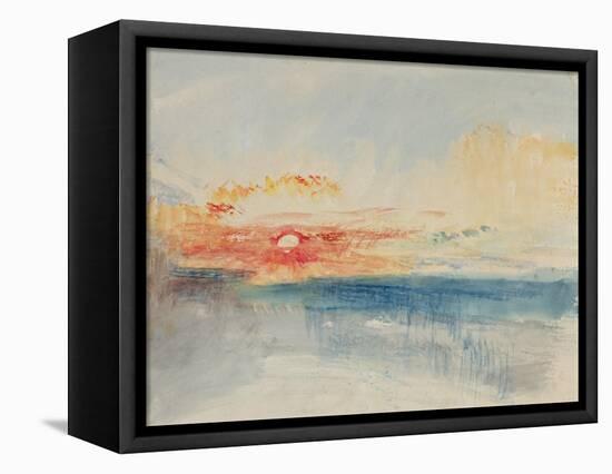 Sunset, C.1845-J. M. W. Turner-Framed Premier Image Canvas