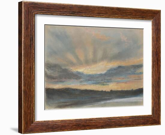 Sunset, c.1850-Ferdinand Victor Eugene Delacroix-Framed Giclee Print