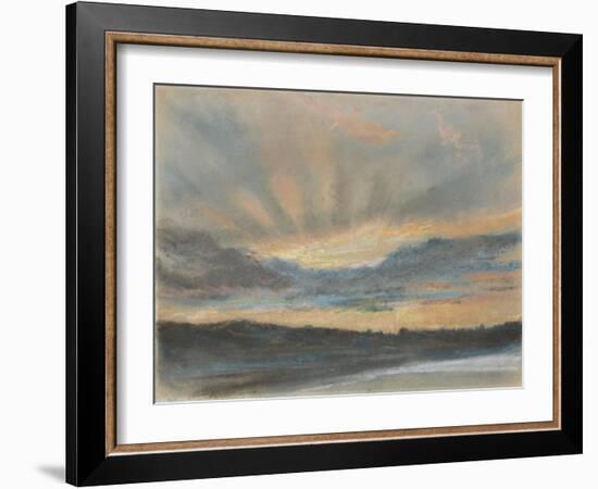 Sunset, c.1850-Ferdinand Victor Eugene Delacroix-Framed Giclee Print