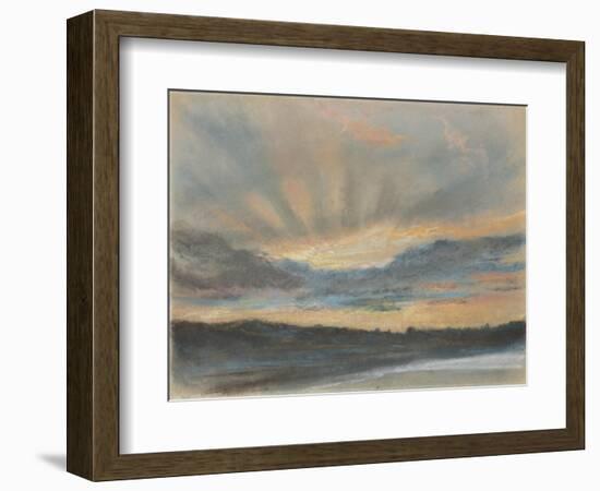 Sunset, c.1850-Ferdinand Victor Eugene Delacroix-Framed Giclee Print