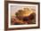 Sunset, C.1861 (W/C, Graphite, B/C and Gum on Card)-Samuel Palmer-Framed Giclee Print