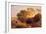 Sunset, C.1861 (W/C, Graphite, B/C and Gum on Card)-Samuel Palmer-Framed Giclee Print