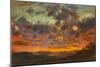 Sunset, C.1868 (Pastel on Paper)-Claude Monet-Mounted Giclee Print