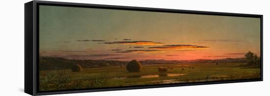 Sunset, C.1880 (Oil on Canvas)-Martin Johnson Heade-Framed Premier Image Canvas