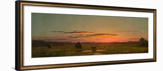 Sunset, C.1880 (Oil on Canvas)-Martin Johnson Heade-Framed Giclee Print