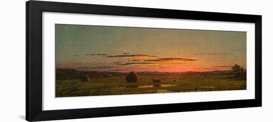 Sunset, C.1880 (Oil on Canvas)-Martin Johnson Heade-Framed Giclee Print