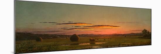 Sunset, C.1880 (Oil on Canvas)-Martin Johnson Heade-Mounted Giclee Print