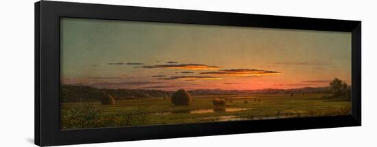 Sunset, C.1880 (Oil on Canvas)-Martin Johnson Heade-Framed Giclee Print