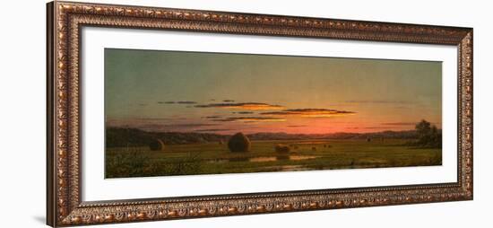 Sunset, C.1880 (Oil on Canvas)-Martin Johnson Heade-Framed Giclee Print