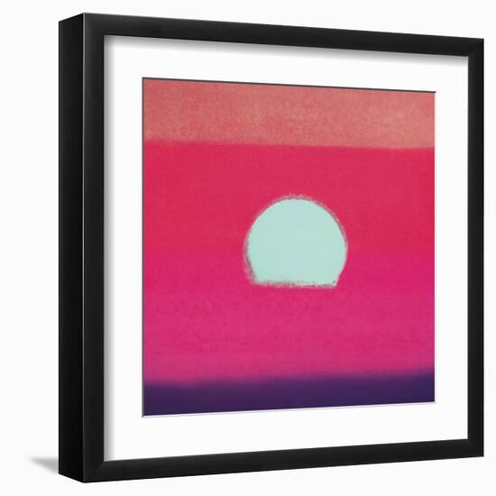 Sunset, c.1972 40/40 (fuchsia)-Andy Warhol-Framed Art Print