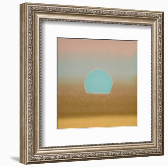 Sunset, c.1972 40/40 (gold, blue)-Andy Warhol-Framed Art Print
