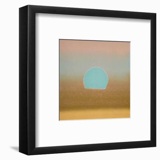 Sunset, c.1972 40/40 (gold, blue)-Andy Warhol-Framed Art Print