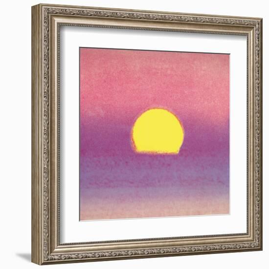 Sunset, c.1972 40/40 (lavender)-Andy Warhol-Framed Art Print