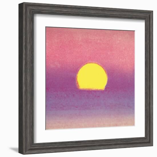 Sunset, c.1972 40/40 (lavender)-Andy Warhol-Framed Art Print