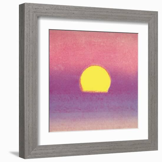 Sunset, c.1972 40/40 (lavender)-Andy Warhol-Framed Art Print