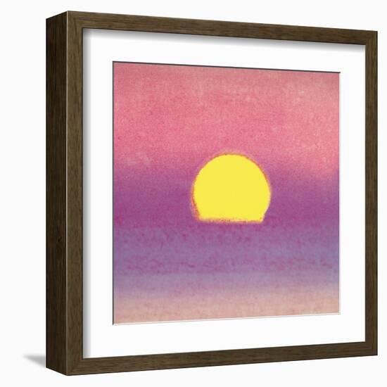 Sunset, c.1972 40/40 (lavender)-Andy Warhol-Framed Art Print