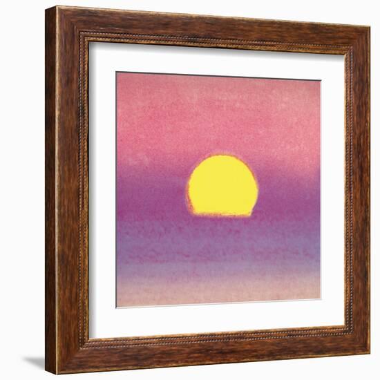 Sunset, c.1972 40/40 (lavender)-Andy Warhol-Framed Art Print