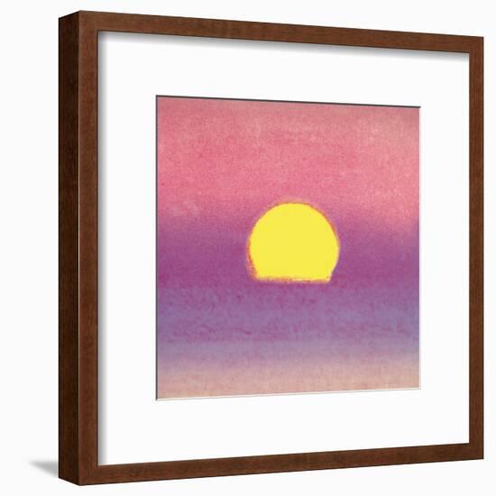 Sunset, c.1972 40/40 (lavender)-Andy Warhol-Framed Art Print