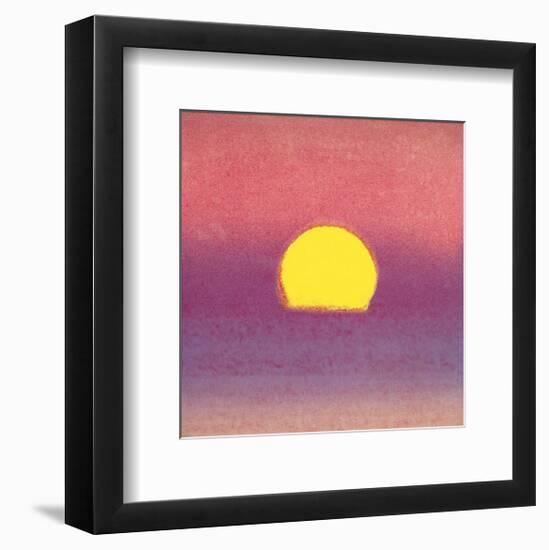 Sunset, c.1972 40/40 (lavender)-Andy Warhol-Framed Art Print