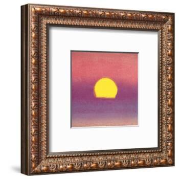 Sunset, c.1972 40/40 (lavender)-Andy Warhol-Framed Art Print