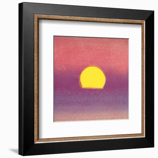 Sunset, c.1972 40/40 (lavender)-Andy Warhol-Framed Art Print