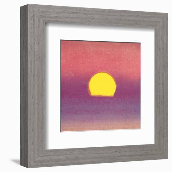 Sunset, c.1972 40/40 (lavender)-Andy Warhol-Framed Art Print