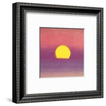Sunset, c.1972 40/40 (lavender)-Andy Warhol-Framed Art Print